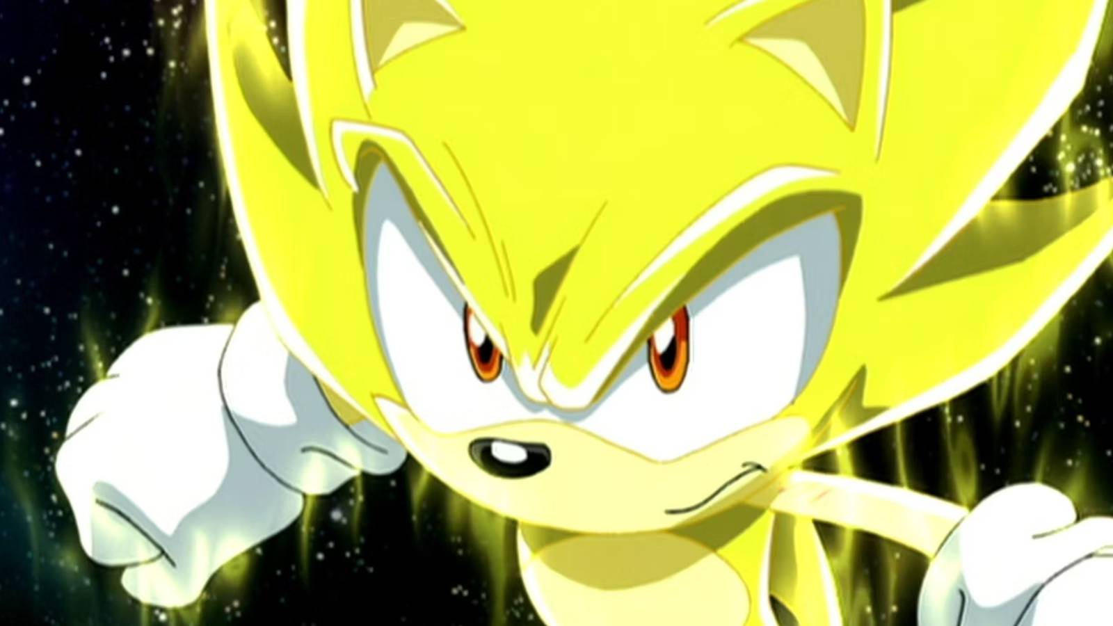 A golden Sonic in Sonic X