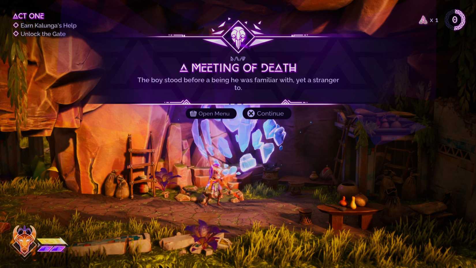 A Meeting Of Death Echo in Tales of Kenzera