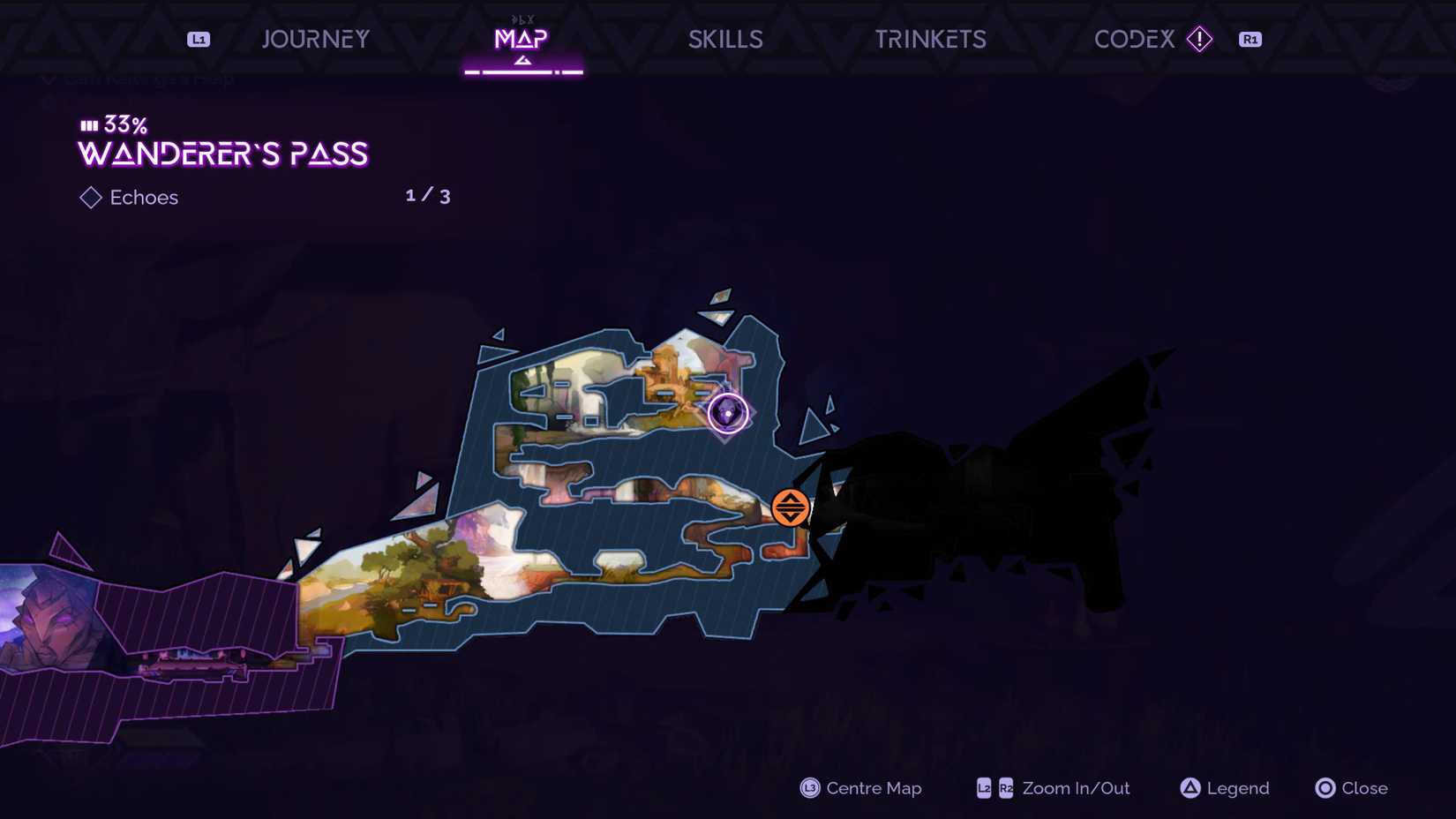 A Meeting of Death Map in Tales of Kenzera