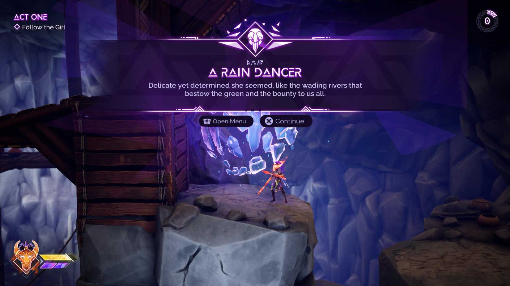 A Rain Dancer Echo in Tales of Kenzera