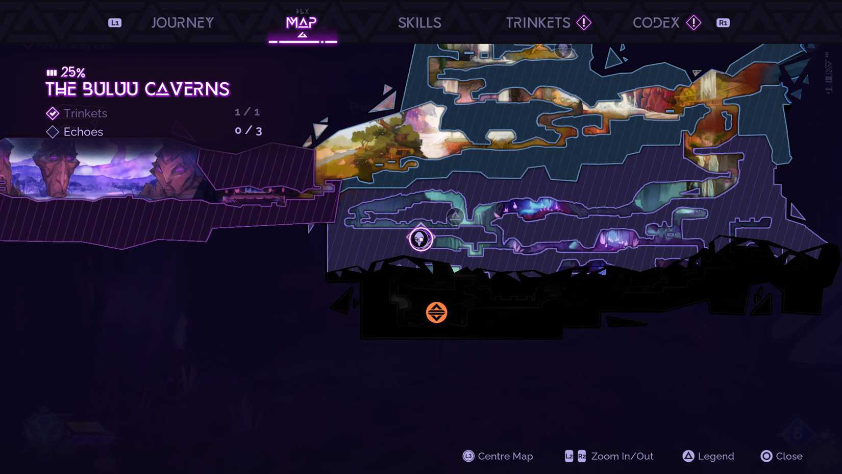 A Sickness Comes Map in Tales of Kenzera