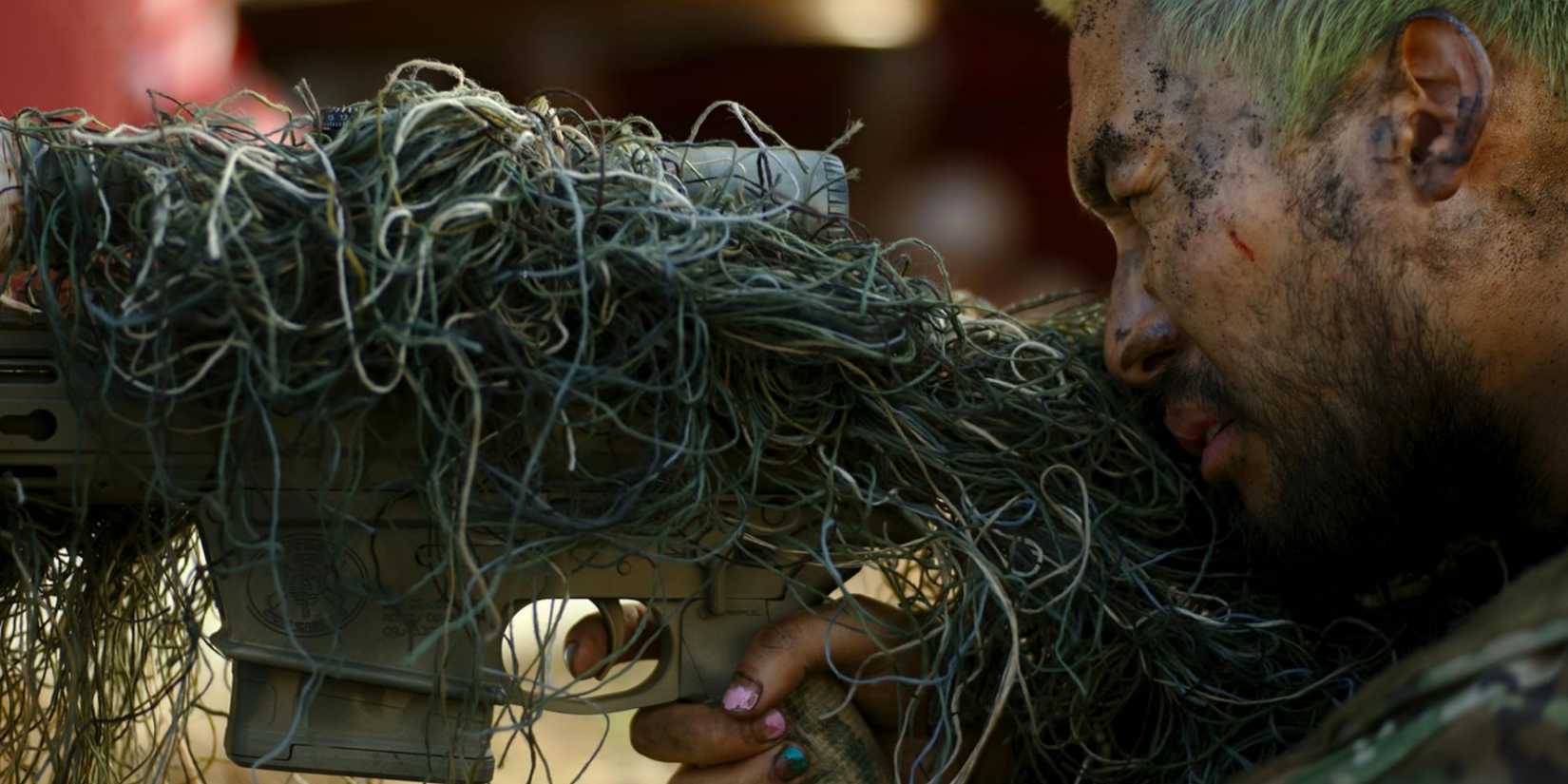 A sniper in Civil War