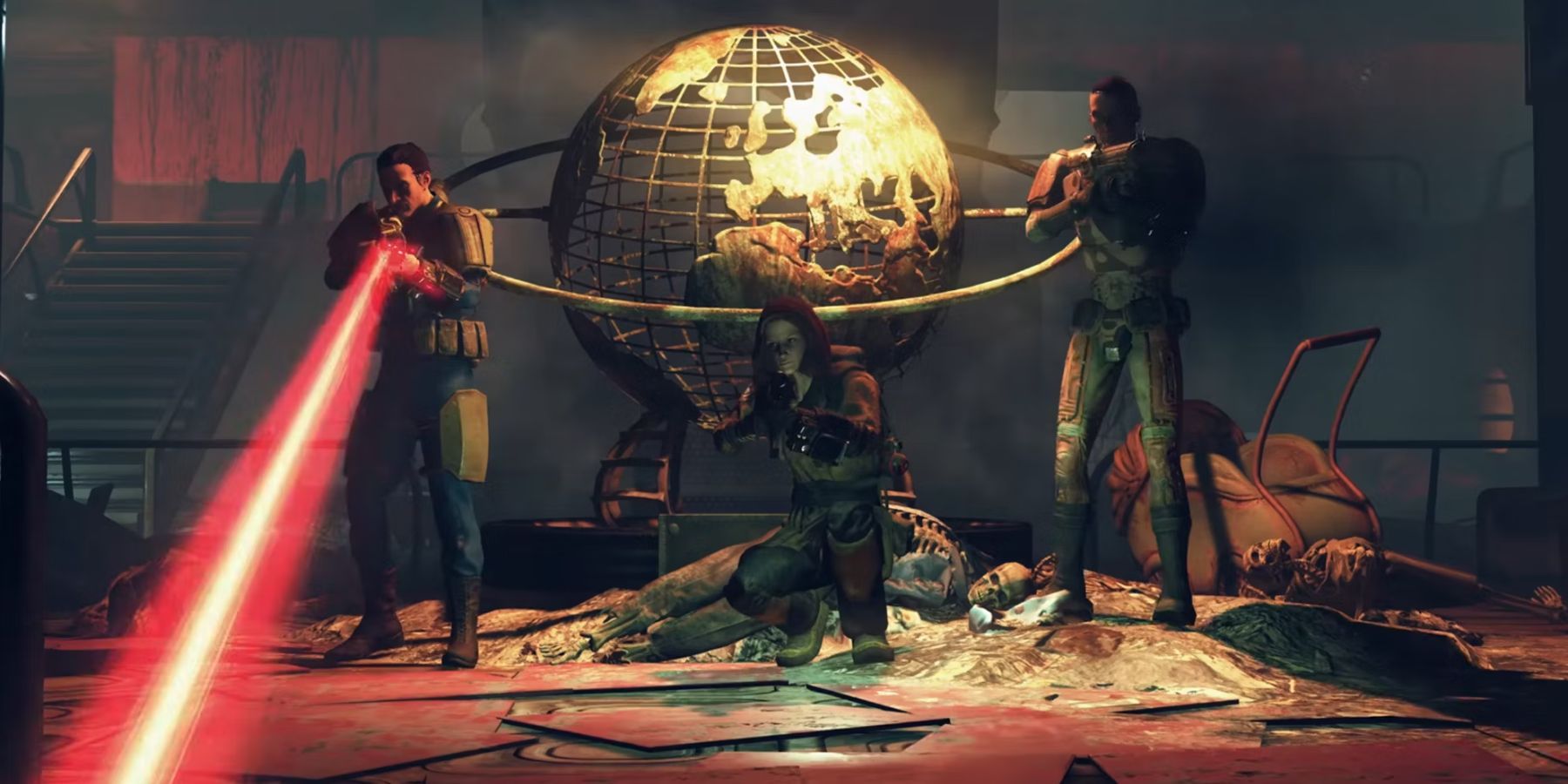 A team firing at enemies in Fallout 76-1