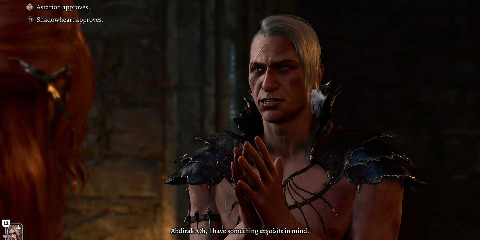 abdirak agreeing to torture players in baldurs gate 3