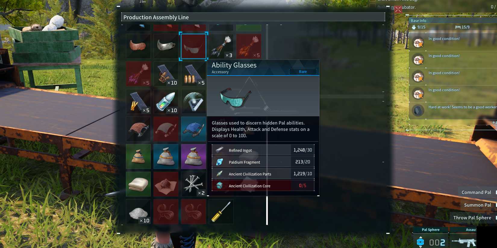 ability glasses in palworld