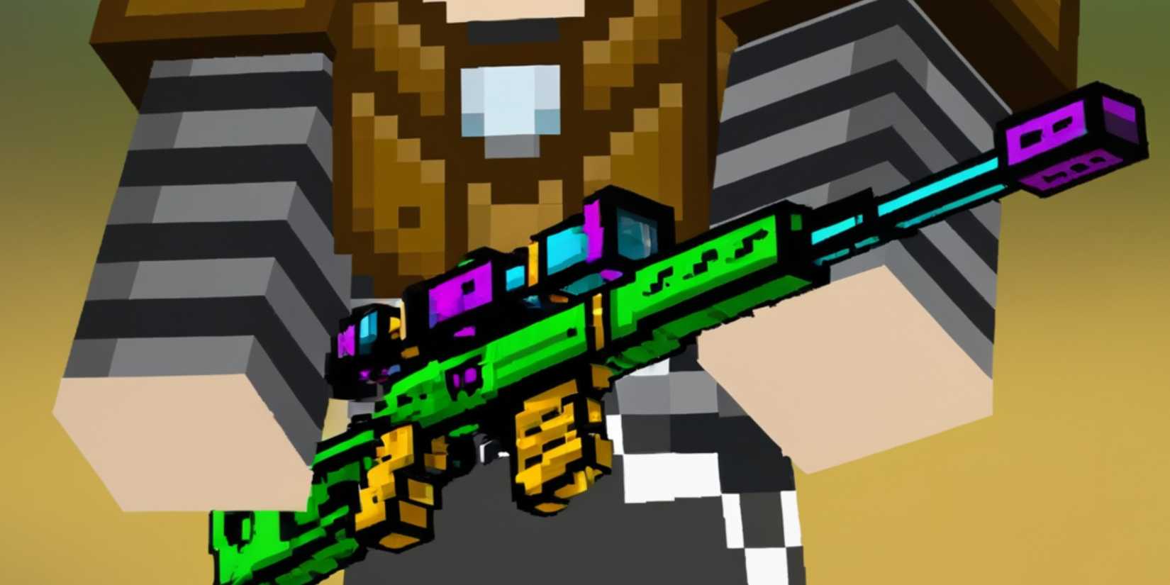 Adamant Sniper Rifle Pixel Gun 3D