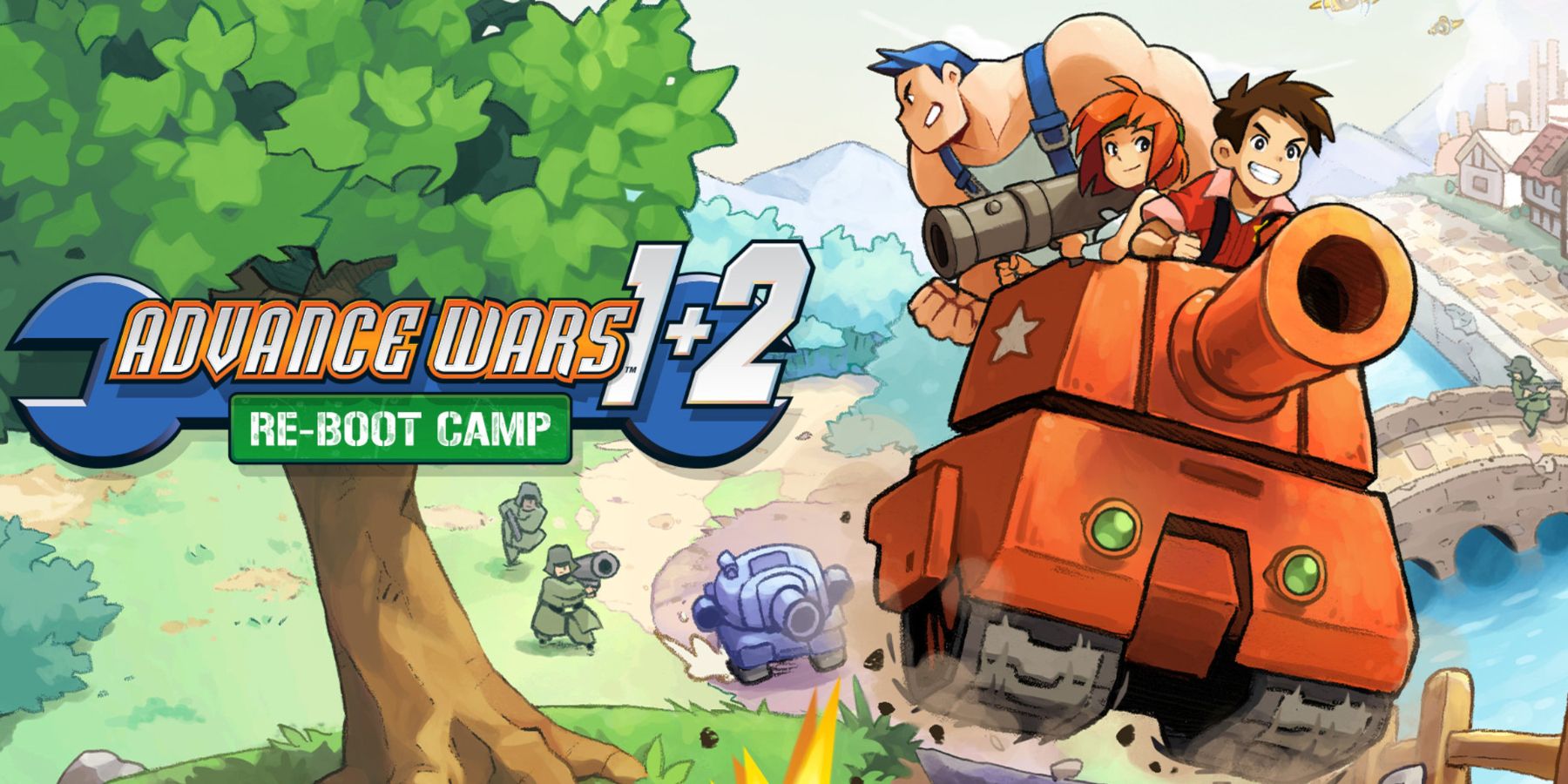 Advance Wars 1 and 2 Reboot main characters in a tank