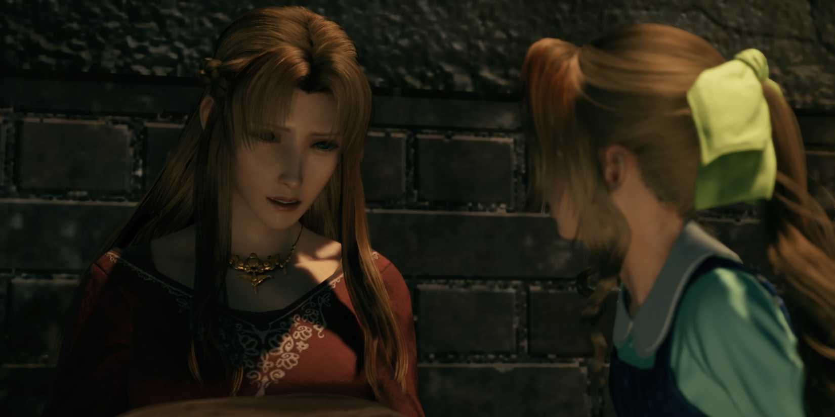 Aerith looking at Iflana