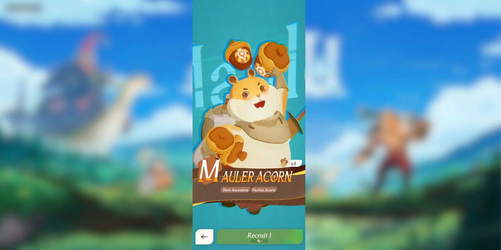 a pack of acorns earned in afk journey.