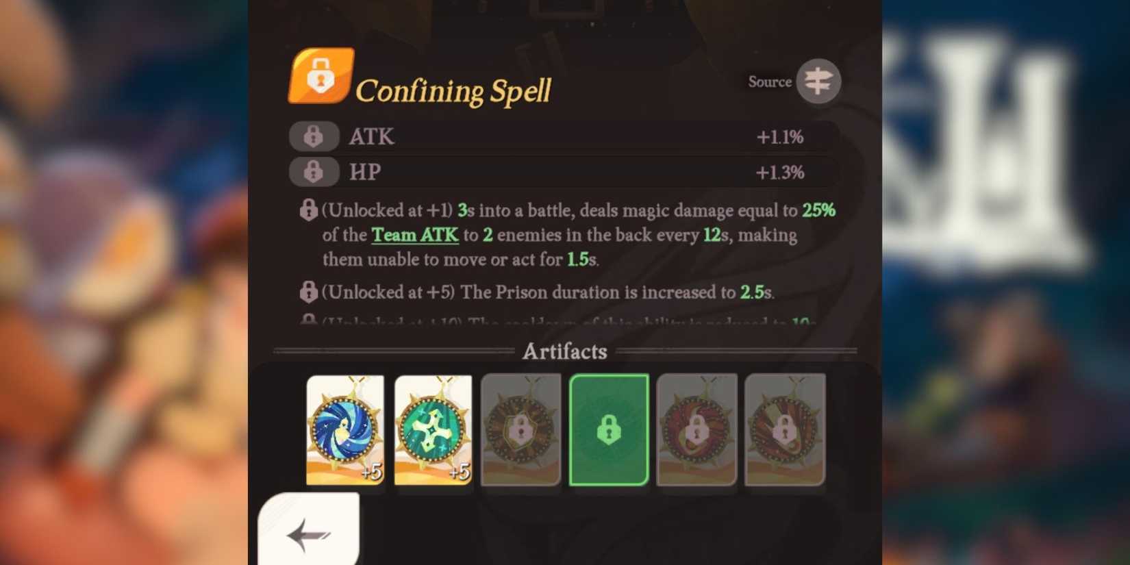 afk journey all artifacts.