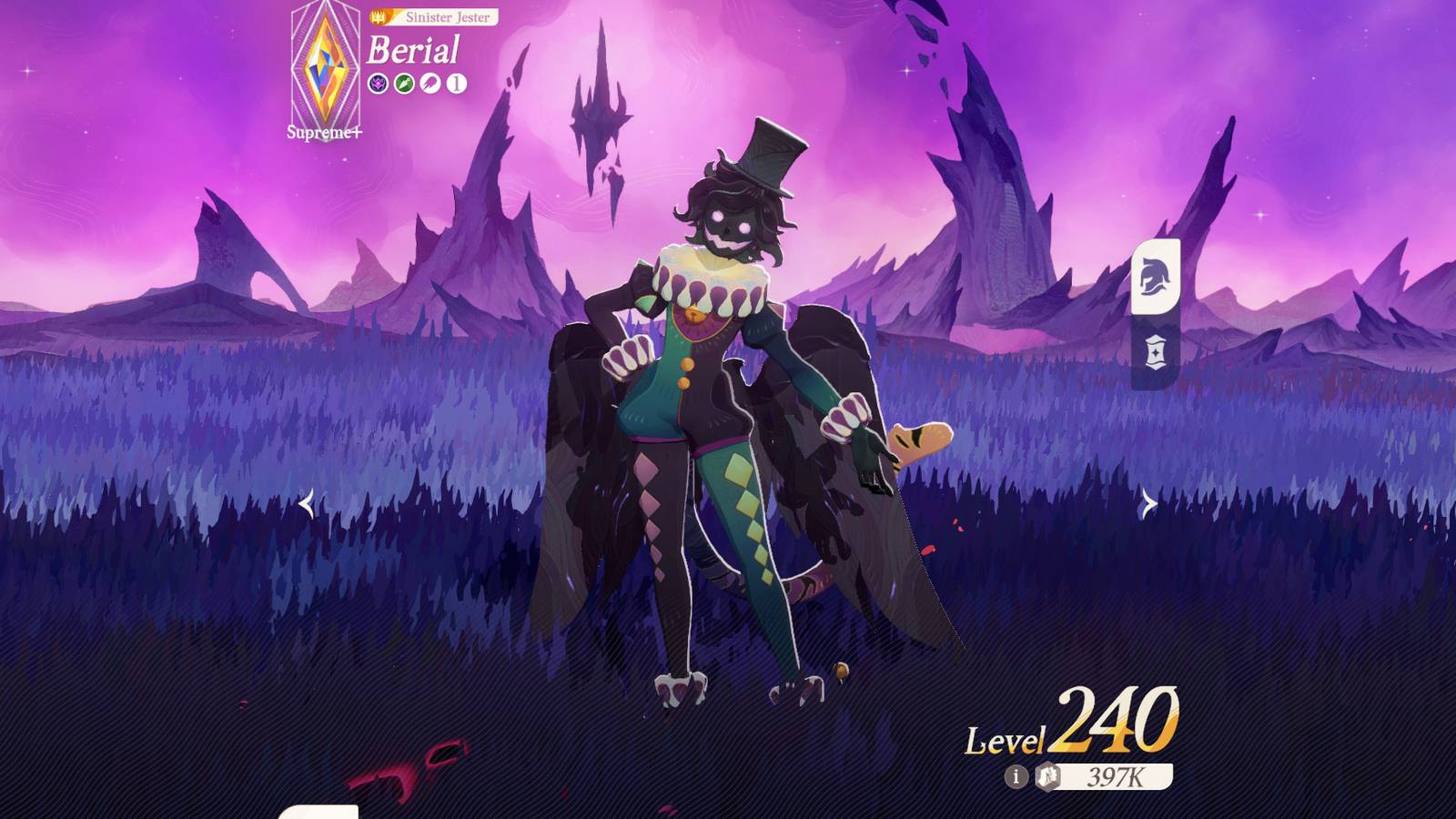 Image of the Rogue character Berial in AFK Journey