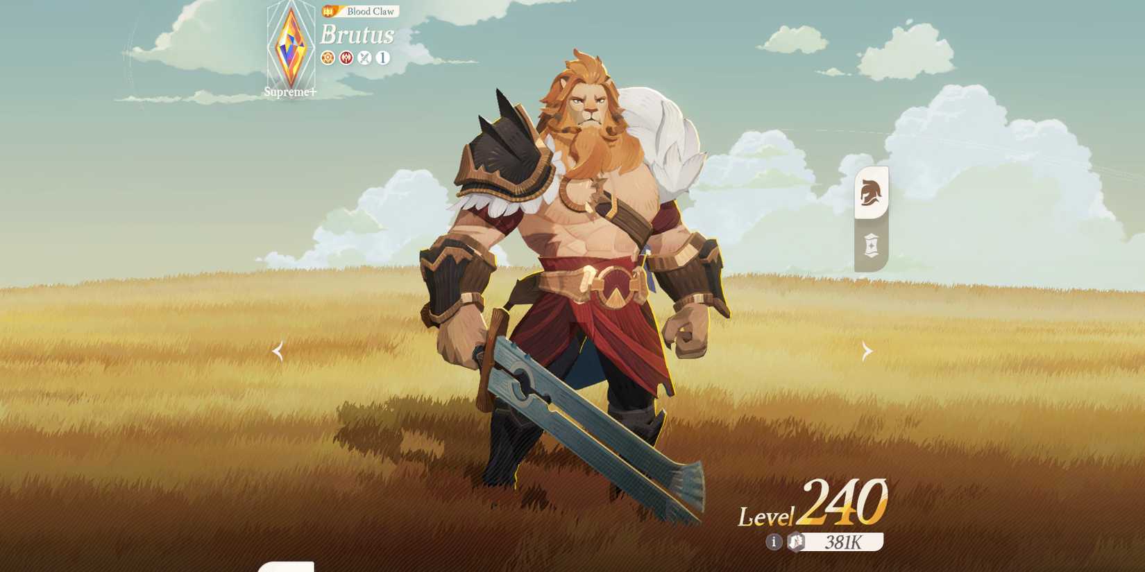 Image of the warrior character Brutus in AFK Journey