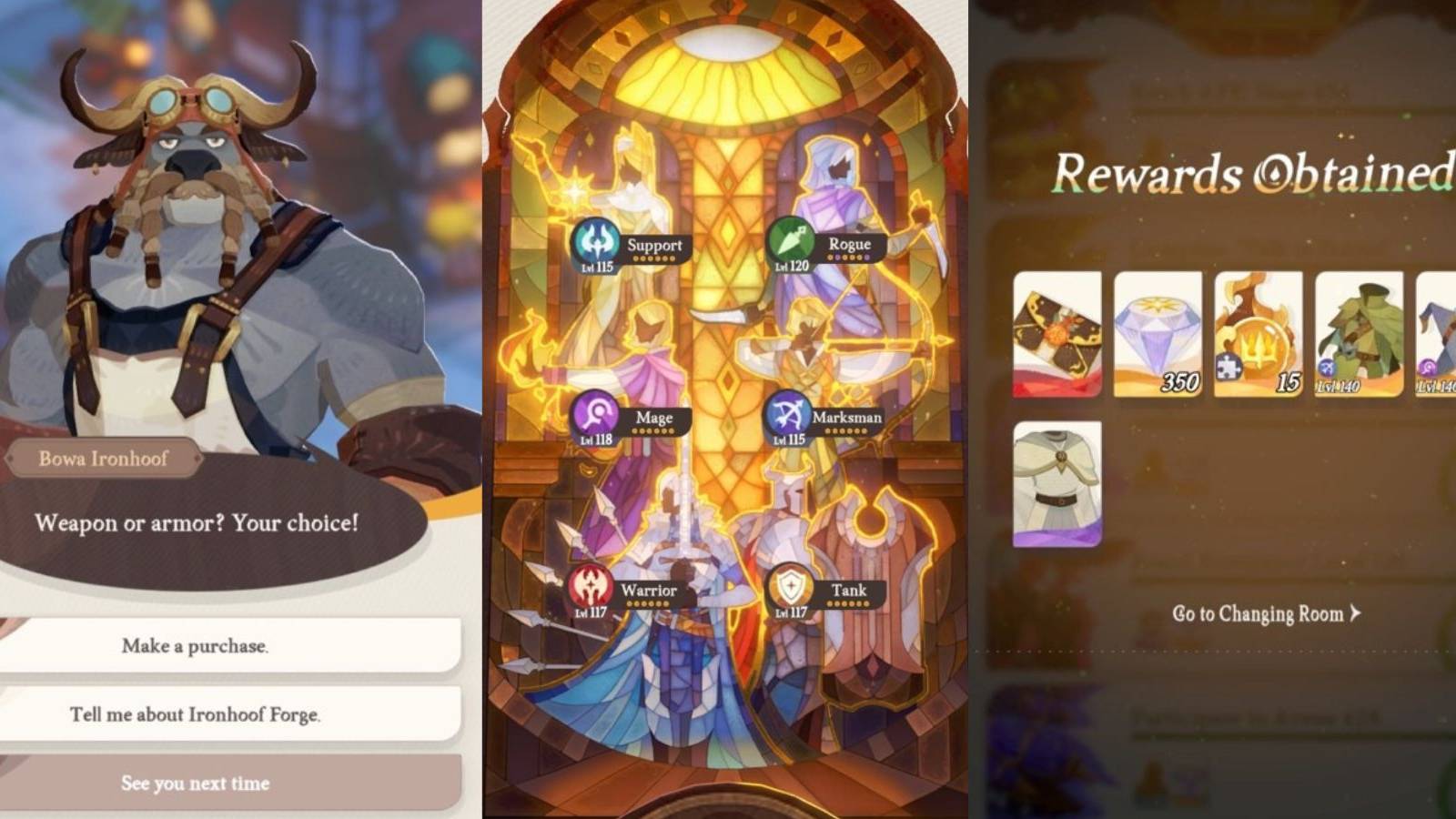 equipment upgrades in afk journey.