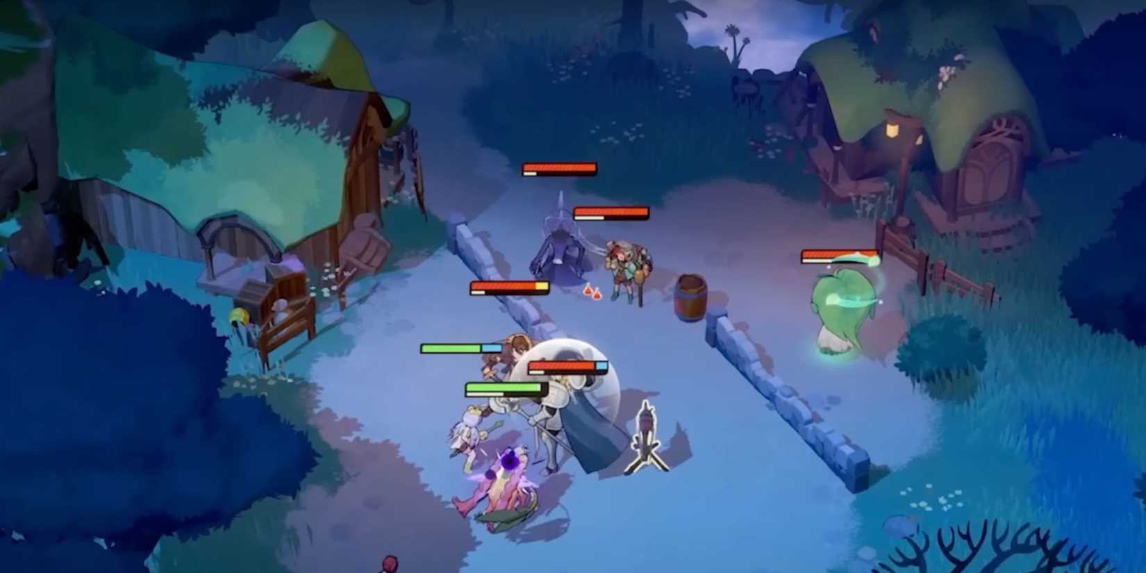 florabelle in the backline supporting the team with dps in afk journey.