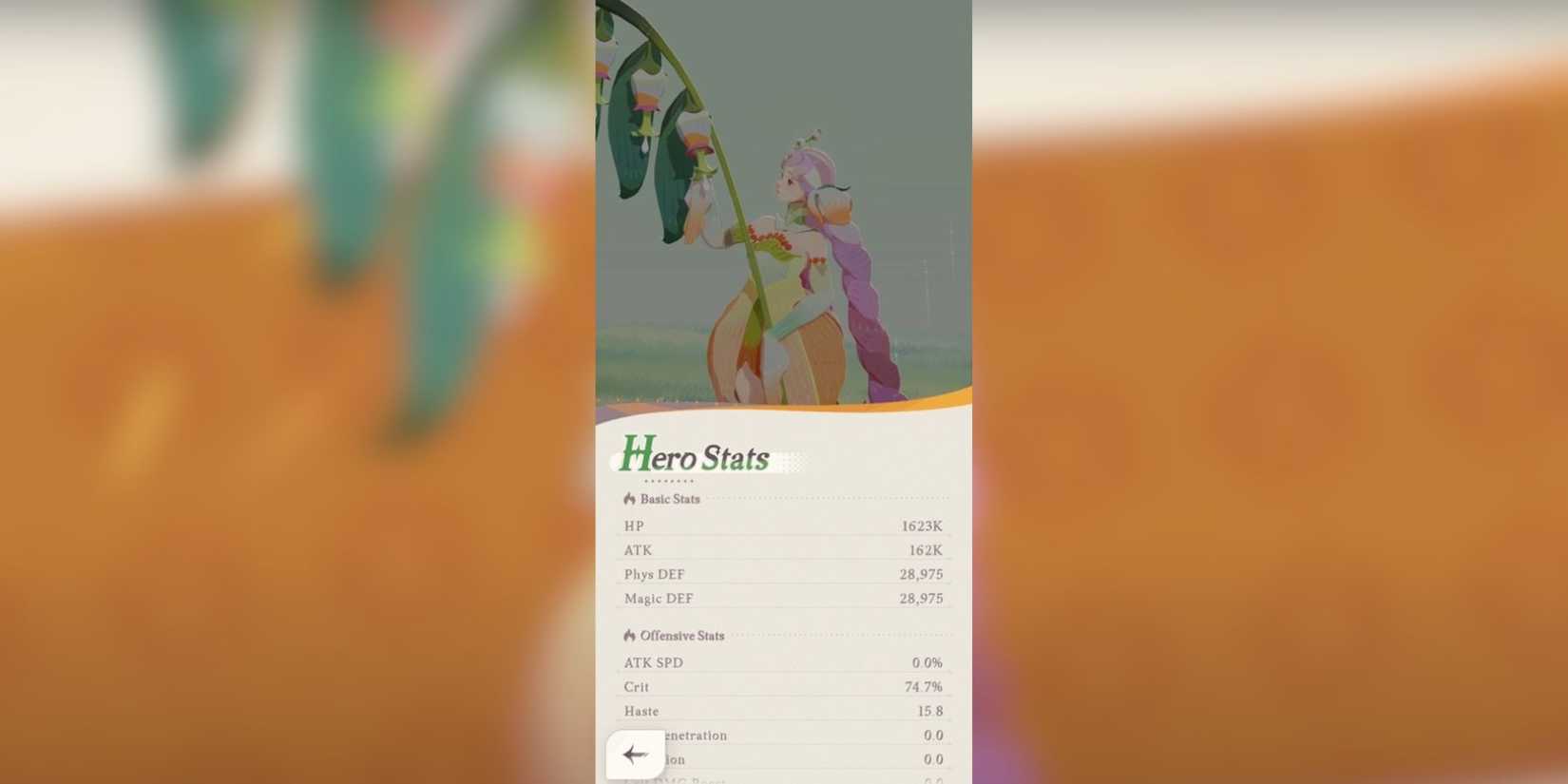 florabelle stats in afk journey.