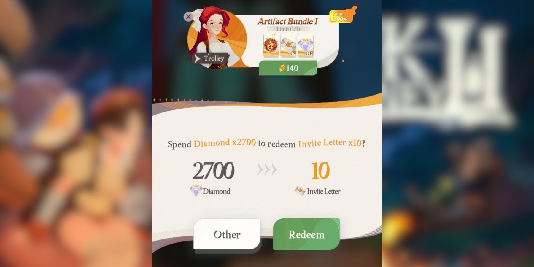 buying invite letters from the in-game store in afk journey.