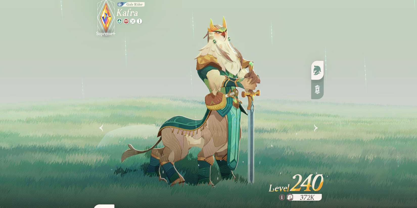 Image of the warrior character Kafra in AFK Journey