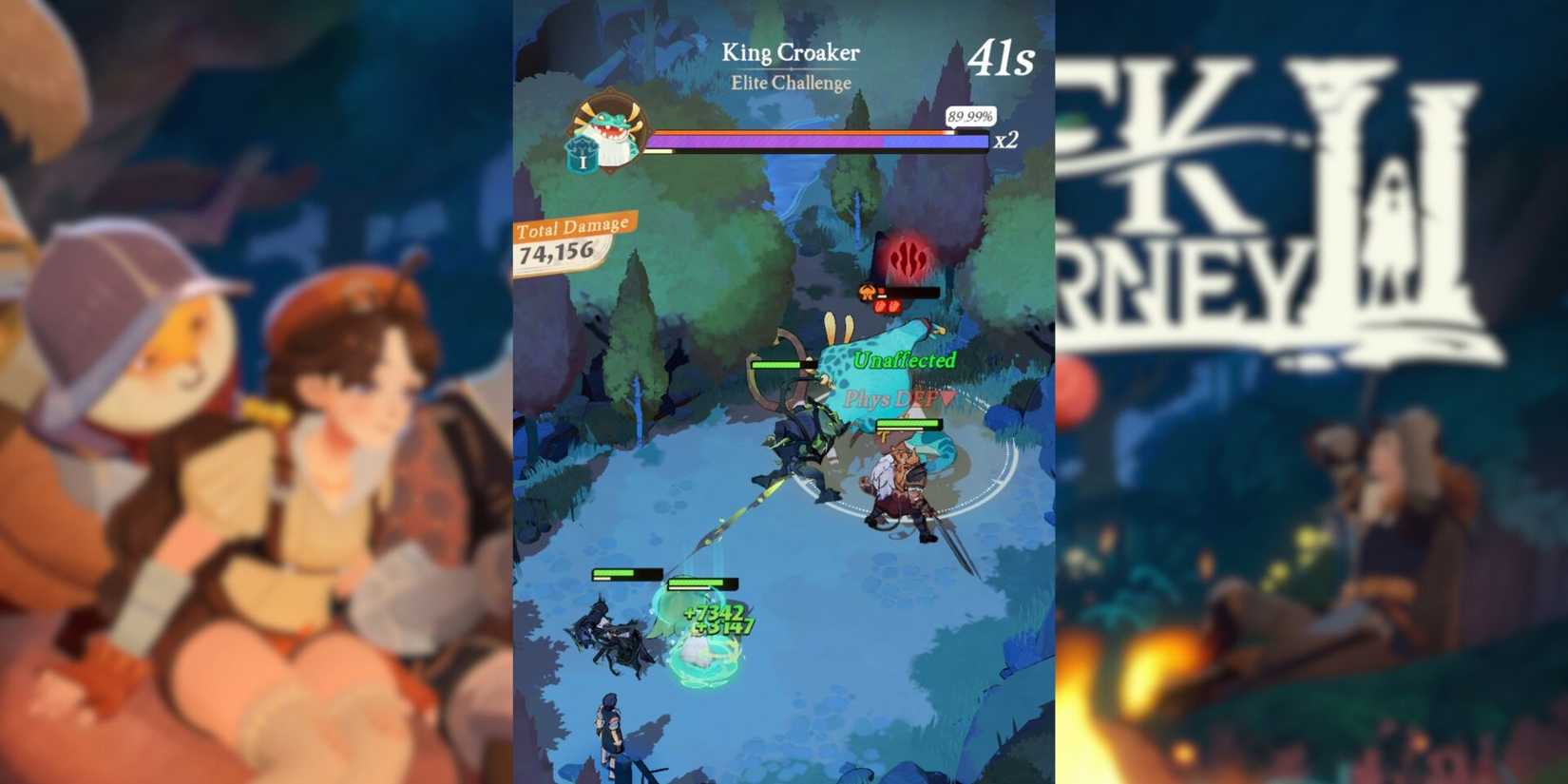 afk journey king croaker fight.
