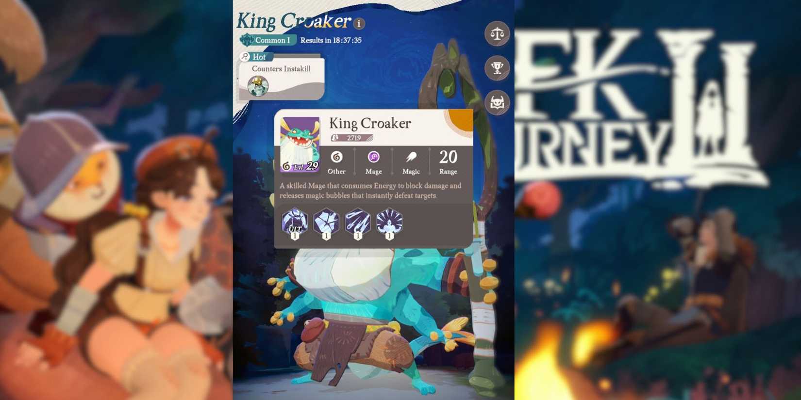 afk journey king croaker stats abilities.