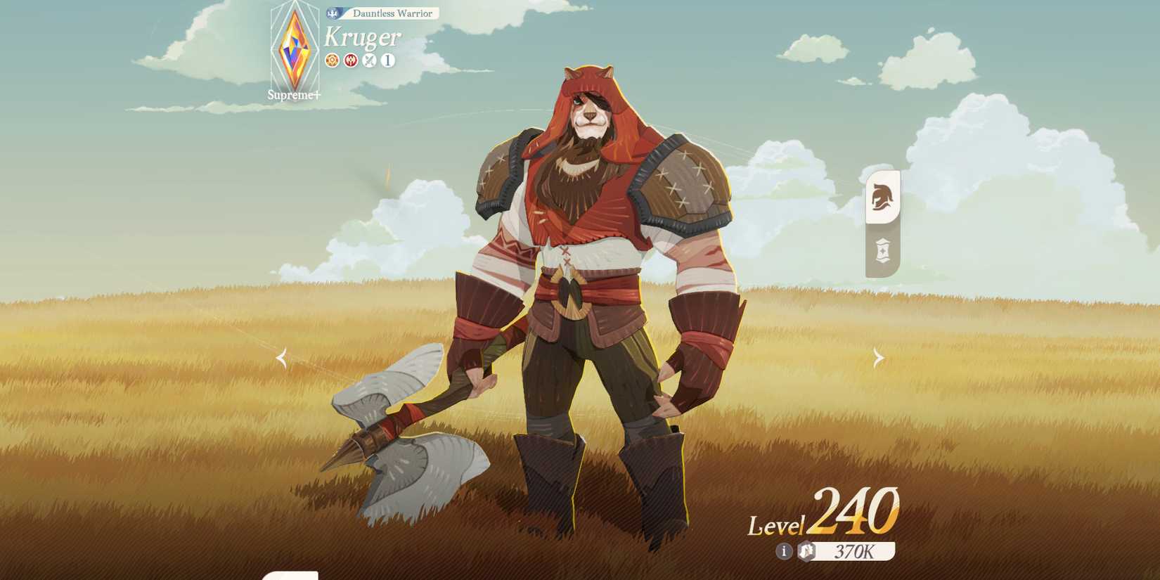 Image of the warrior character Kruger in AFK Journey