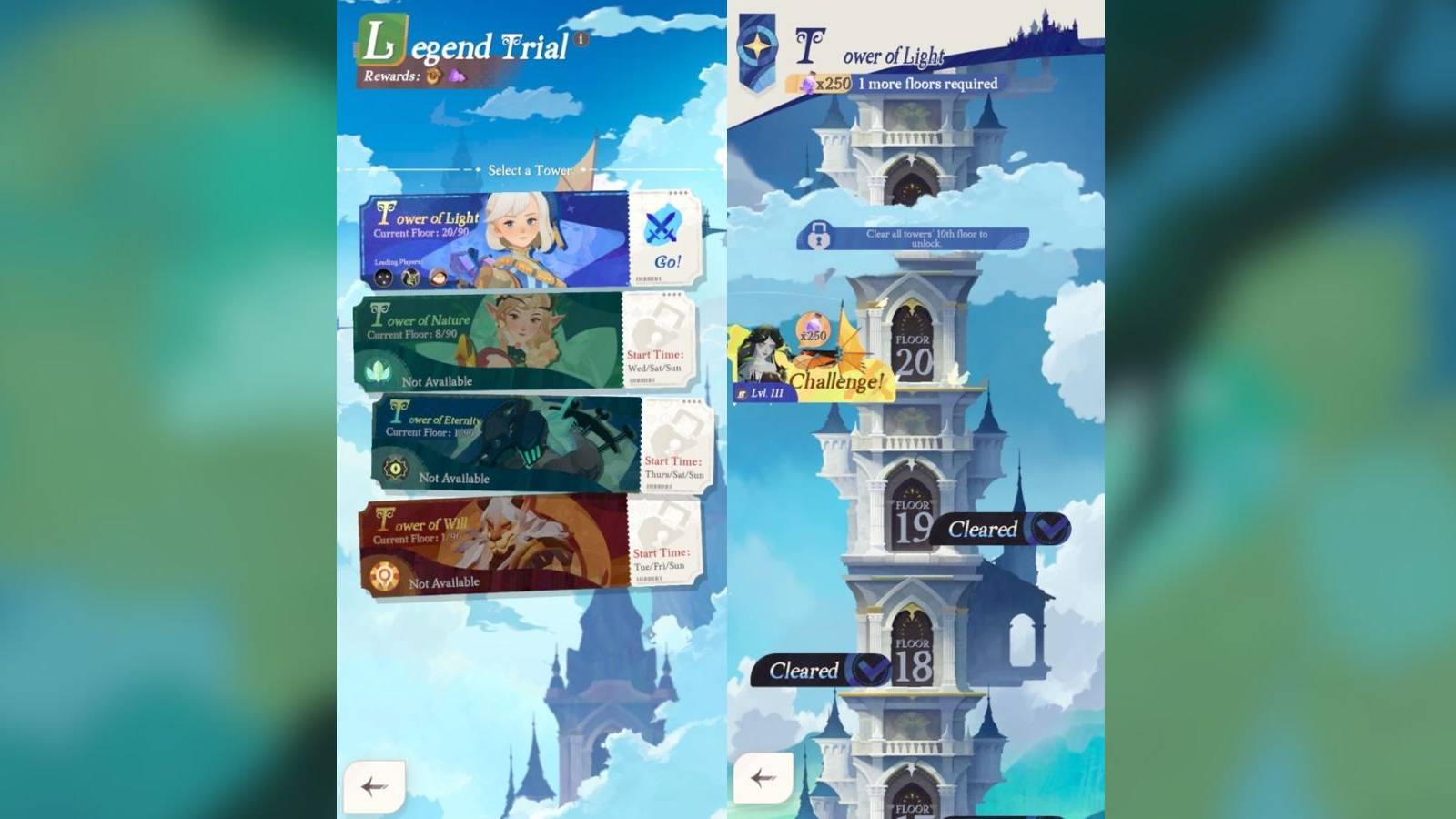 the art for afk journey legend trial.