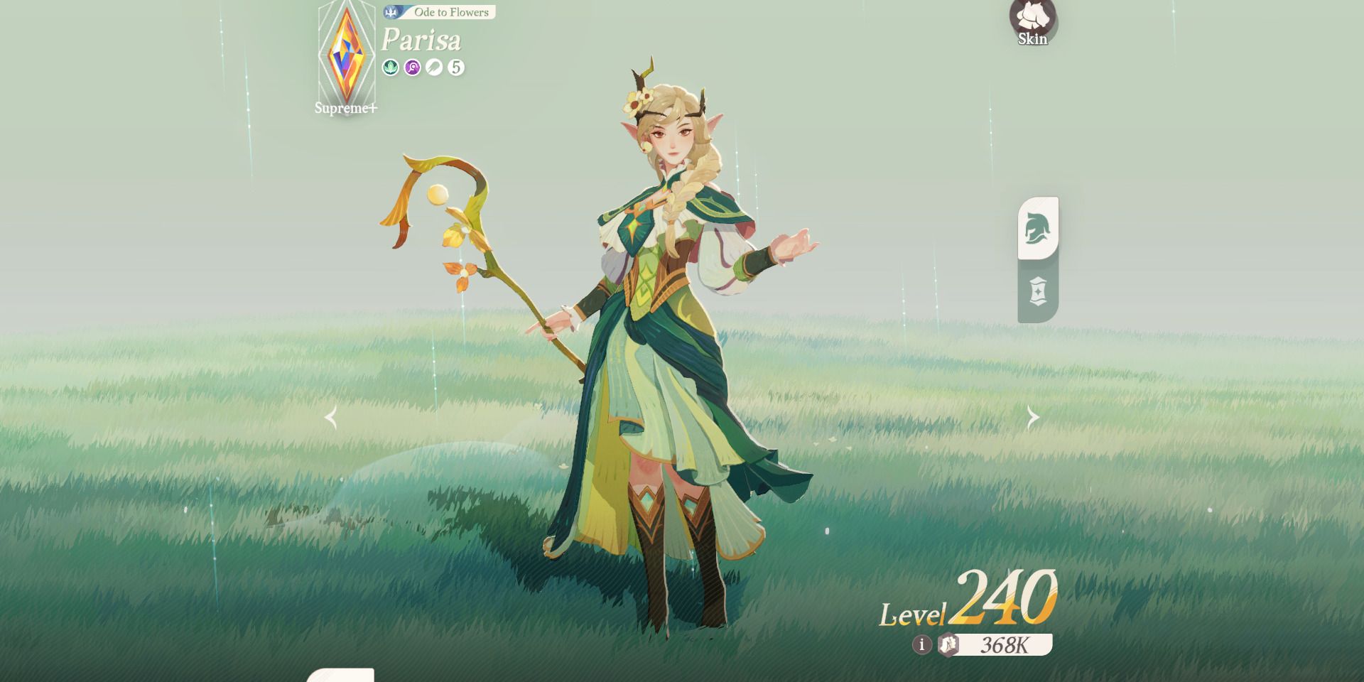 Image of the mage character Parisa in AFK Journey