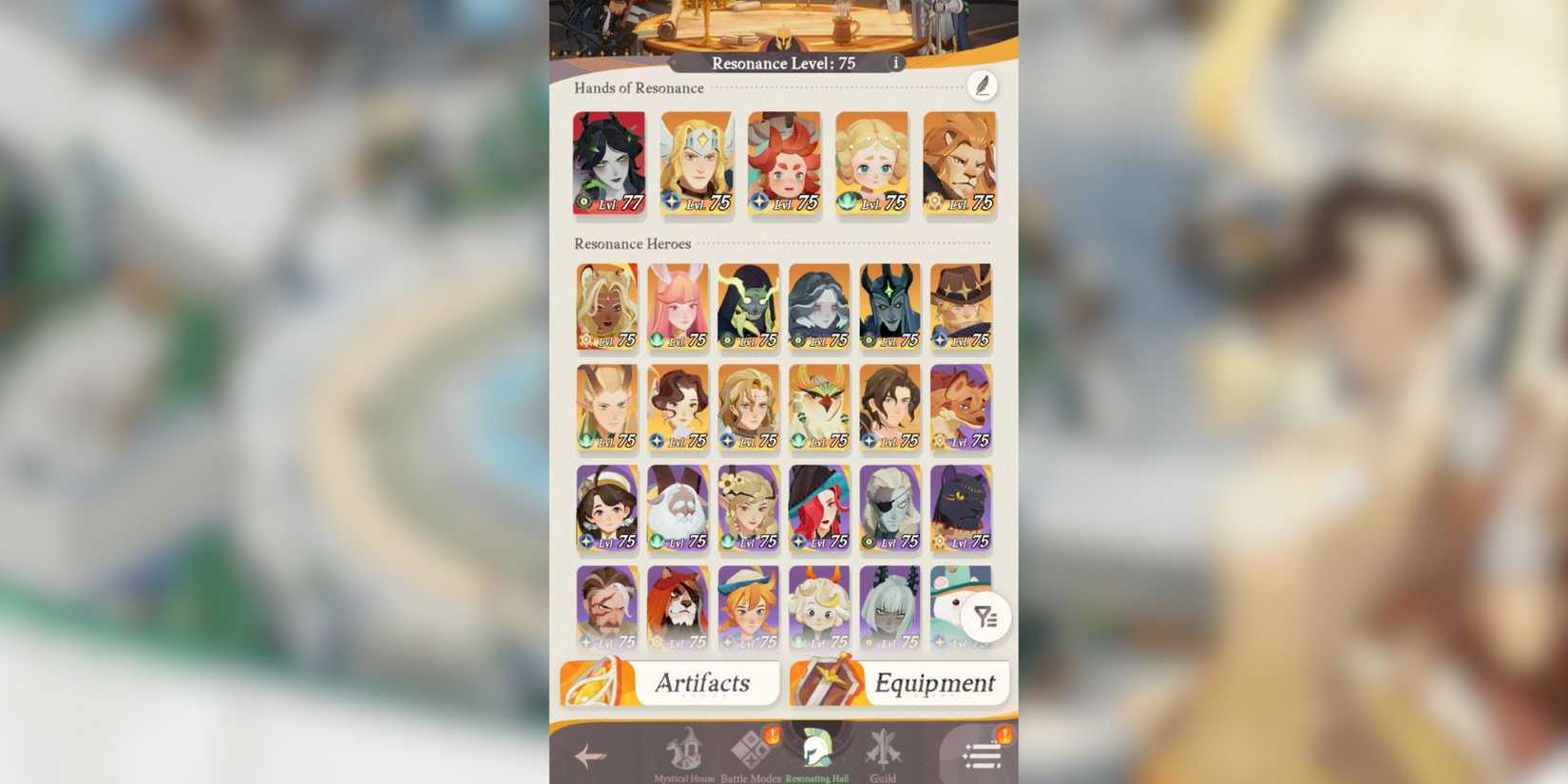 the resonating hall in afk journey.