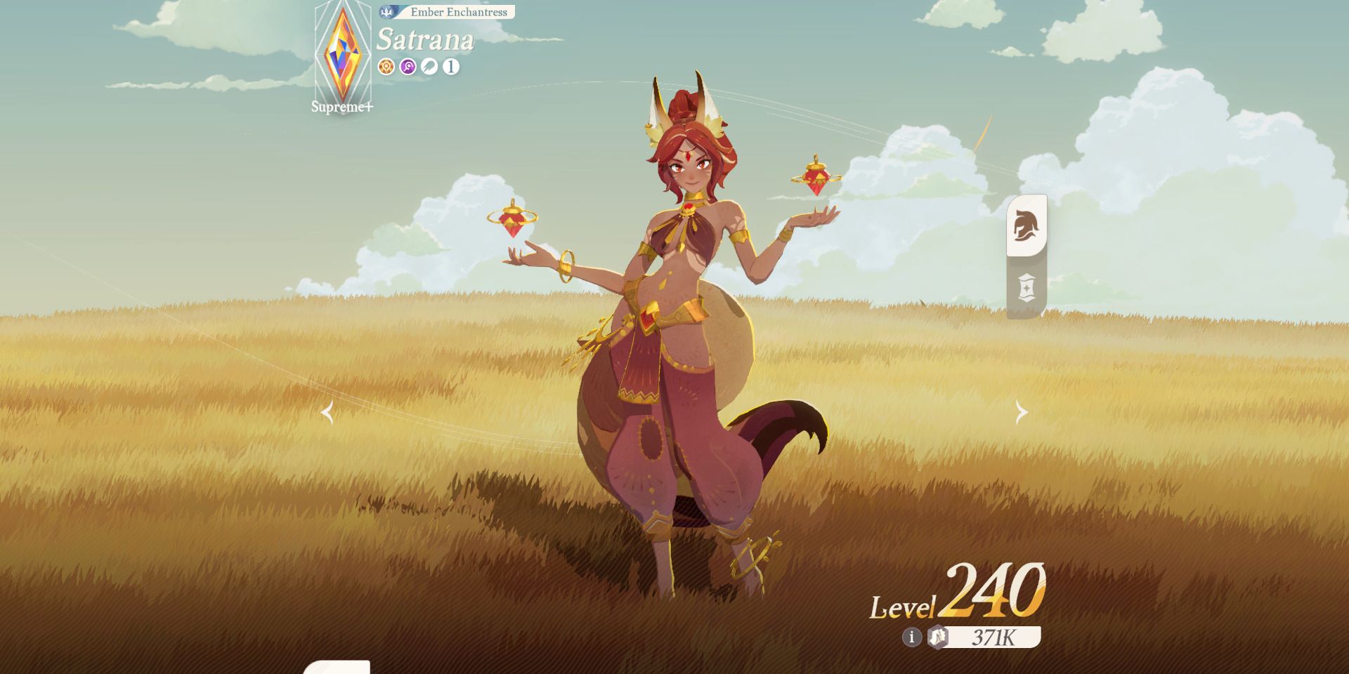 Image of the mage character Satrana in AFK Journey