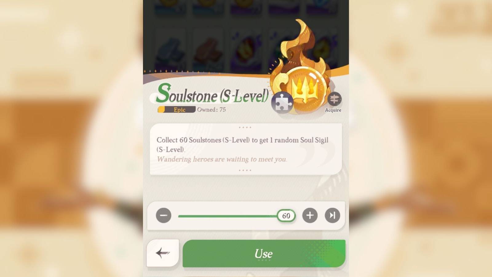 a soulstone in afk journey.
