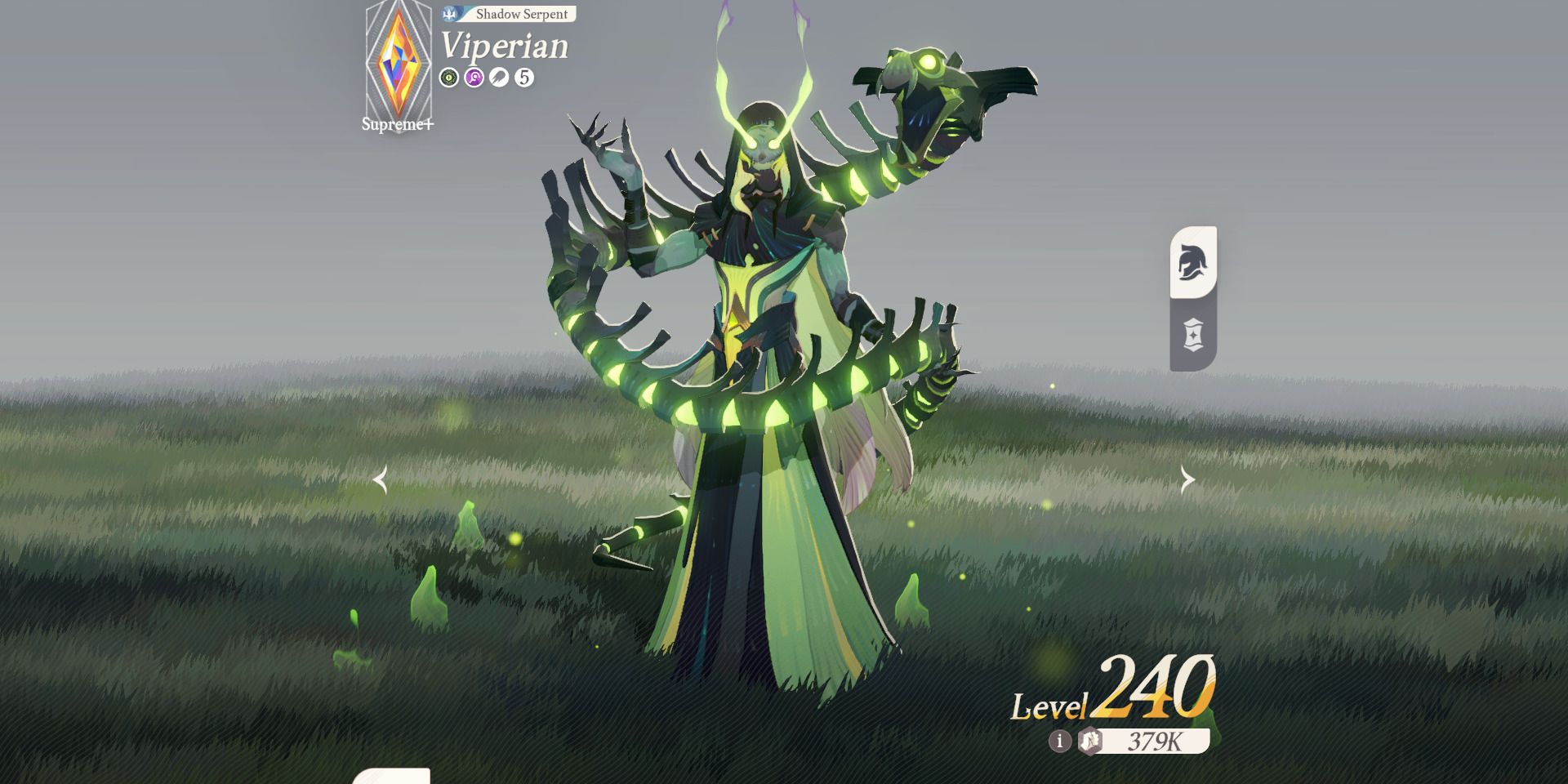Image of the mage character Viperian in AFK Journey