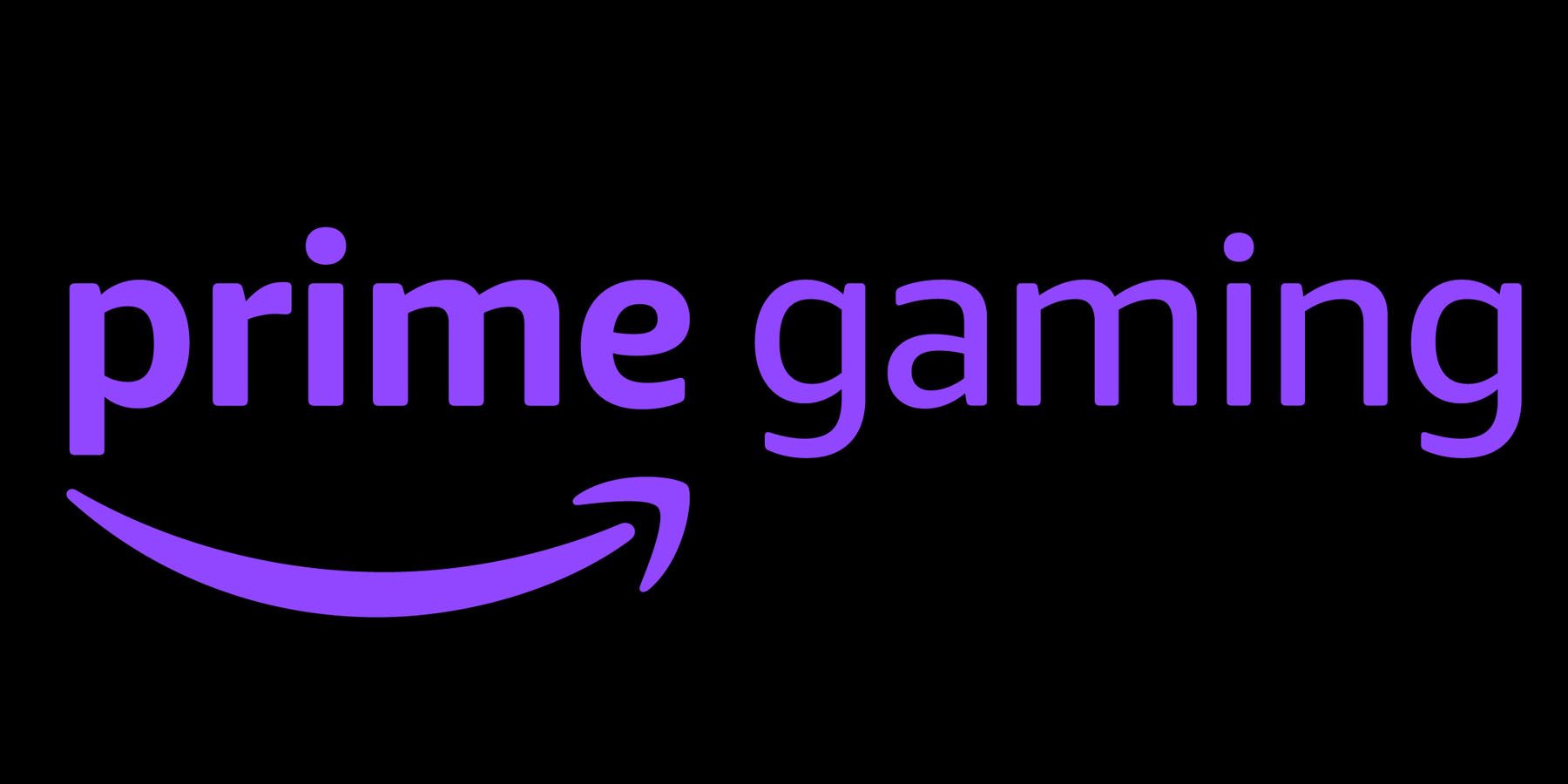 A purple Amazon Prime Gaming logo against a black background.
