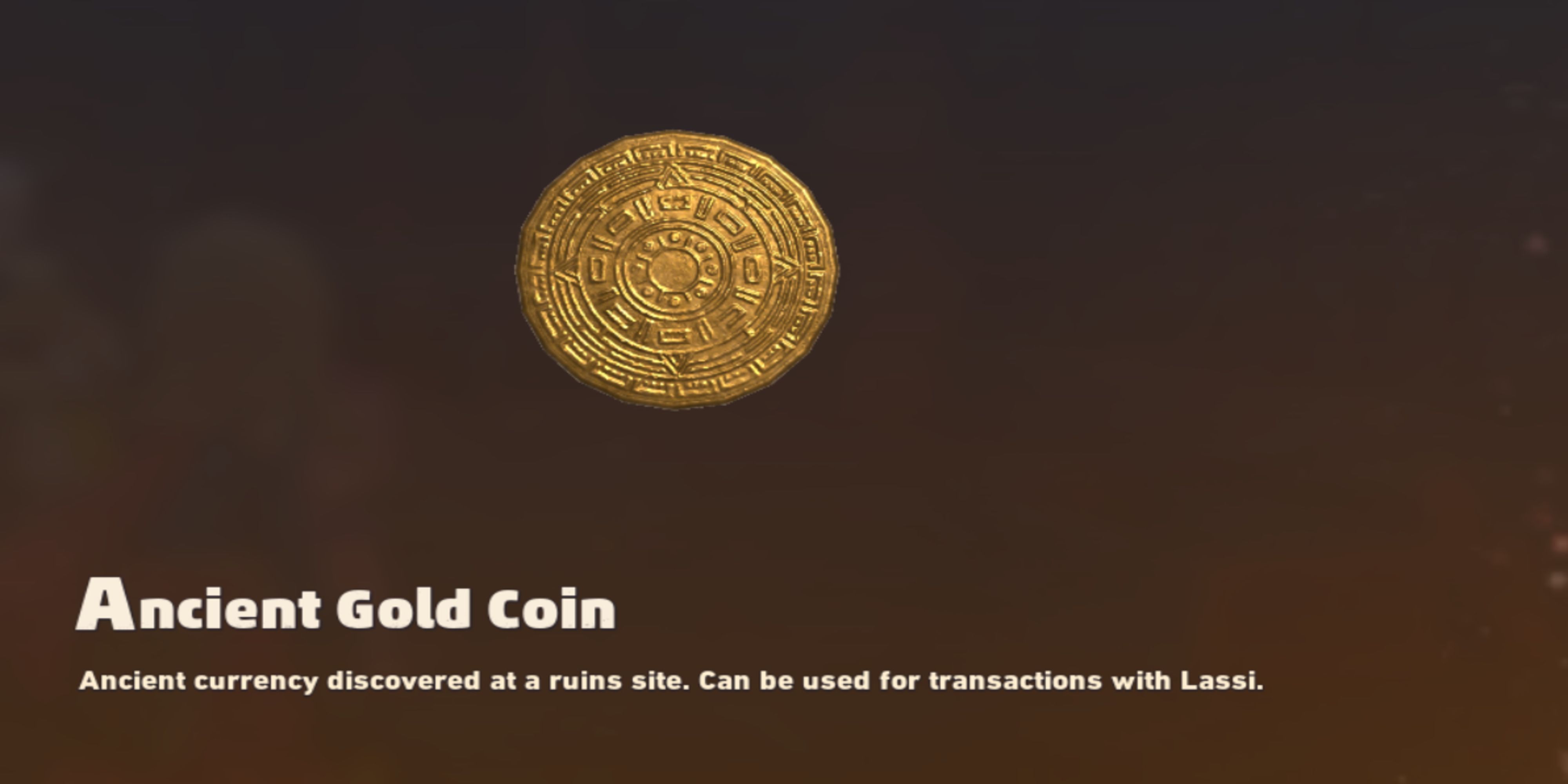 Ancient Gold Coin Sand Land