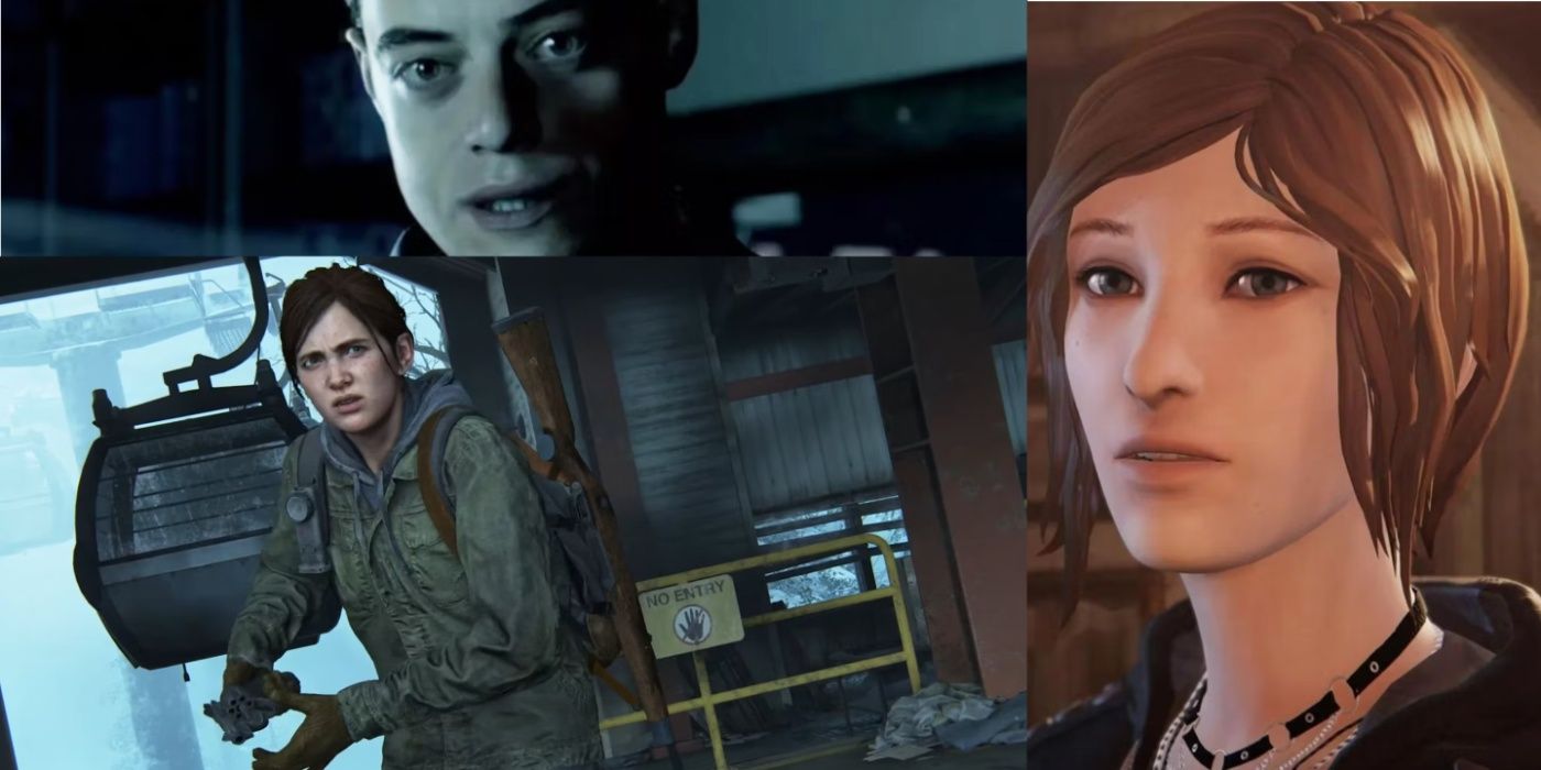 Collage of angry teenagers in video games