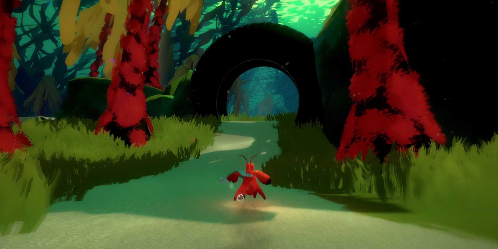 another-crabs-treasure-kril-hermit-crab-game-rant-advance-running-through-tire