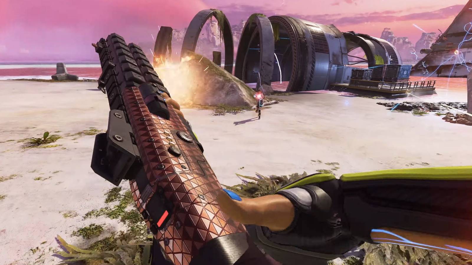 Image showing Conduit wielding a Peacekeeper in Apex Legends