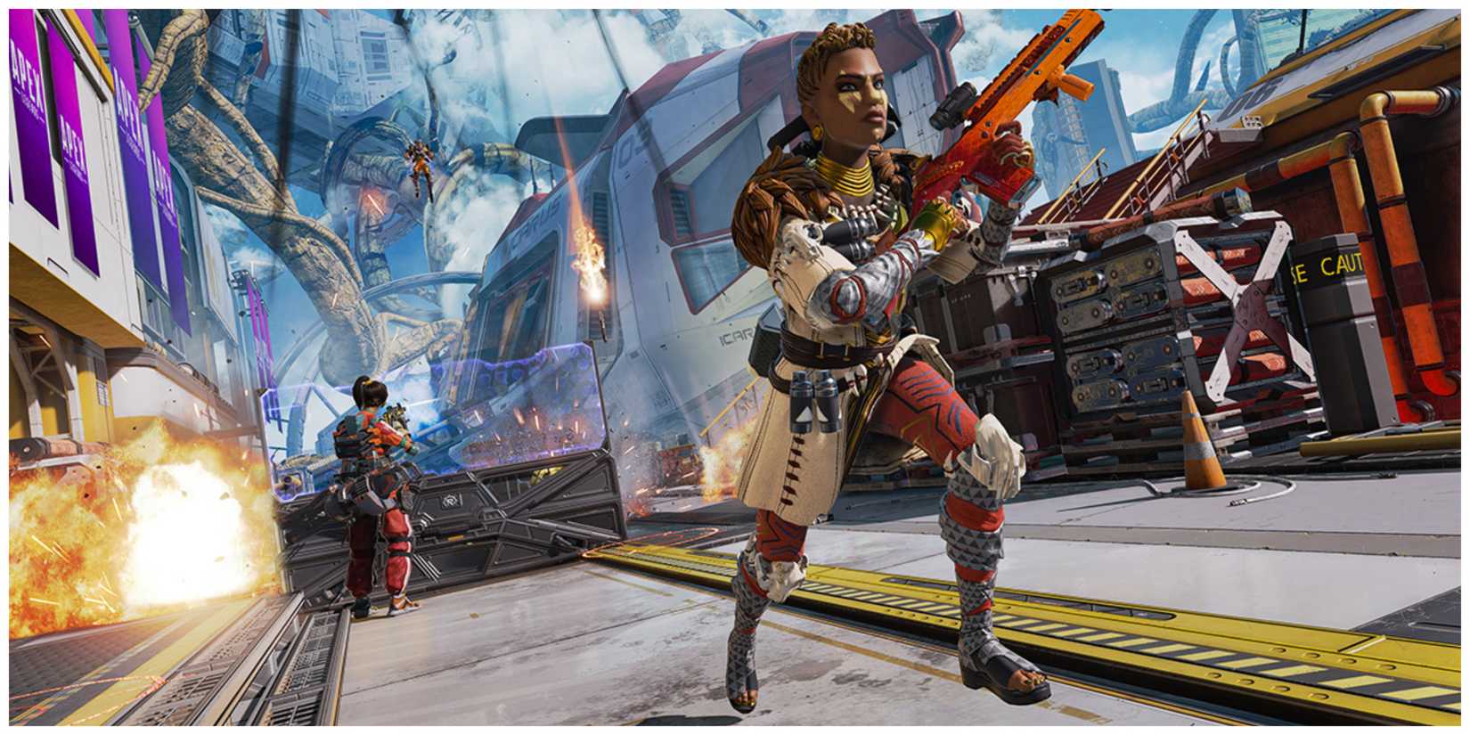 Apex legends in a battle