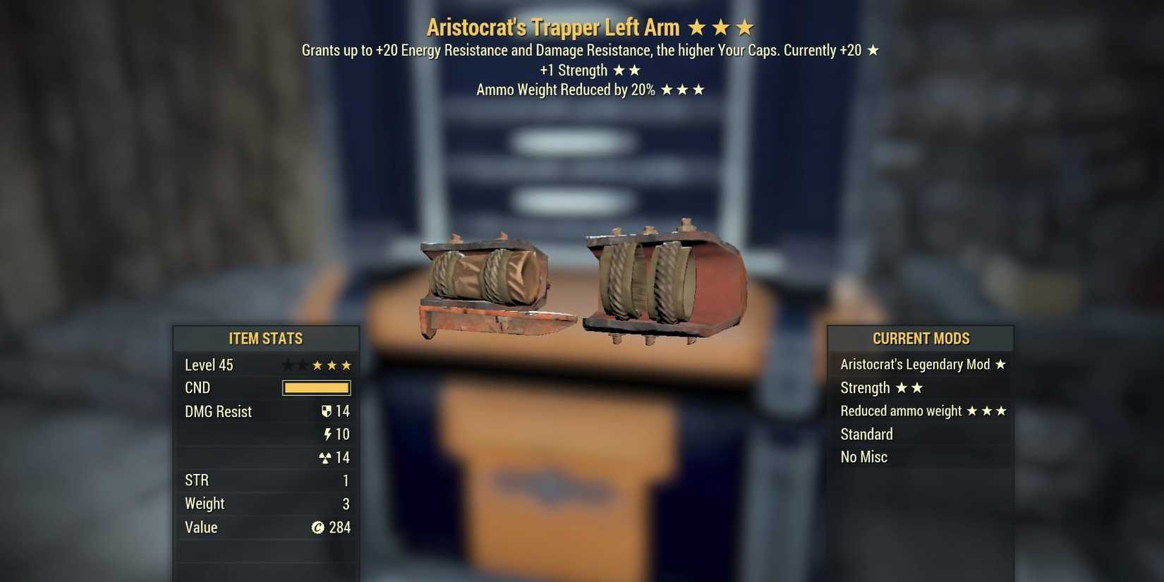 Armor Pieces With Weight Reduction Effect in Fallout 76