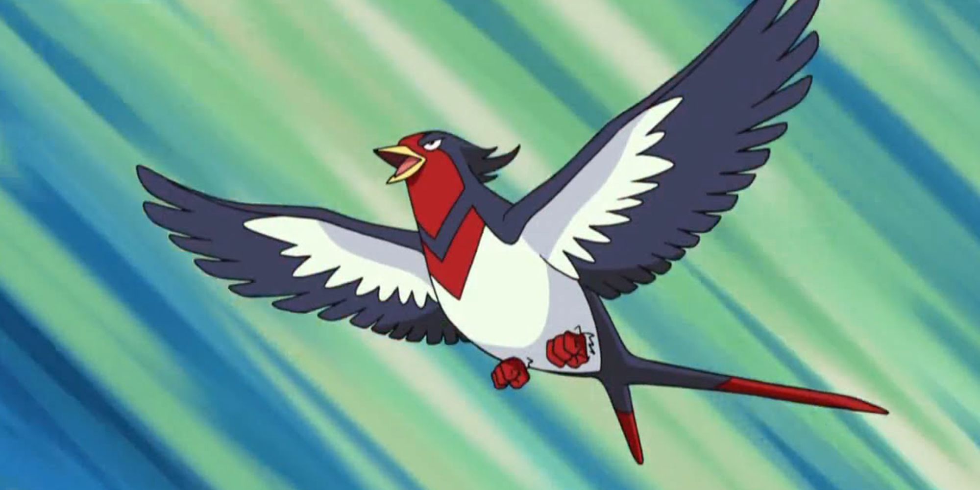 Ash's Swellow In The Pokemon Anime