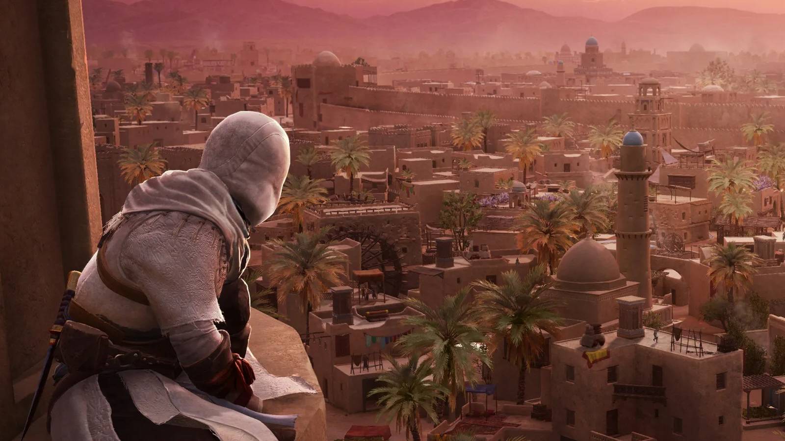 assassin's Creed mirage Basim over Baghdad