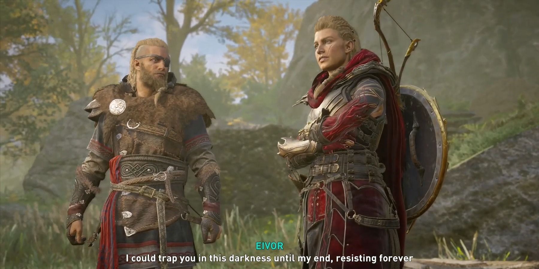 Odin and Eivor talking in The Last Chapter DLC in Assassin's Creed Valhalla