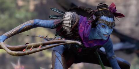 a na'vi hunching over in avatar frontiers of Pandora