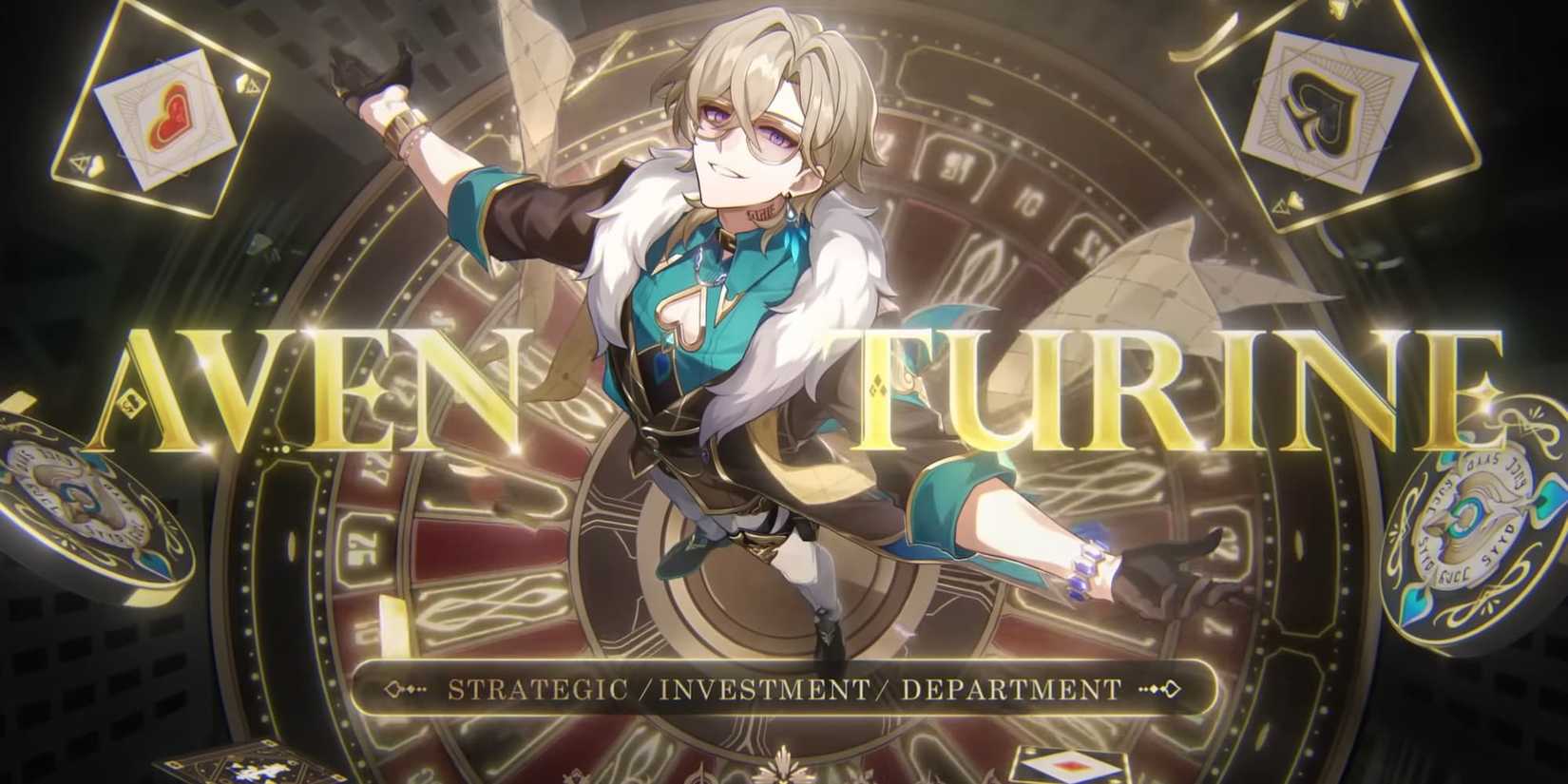 Aventurine in Honkai: Star Rail's Golden Touch trailer