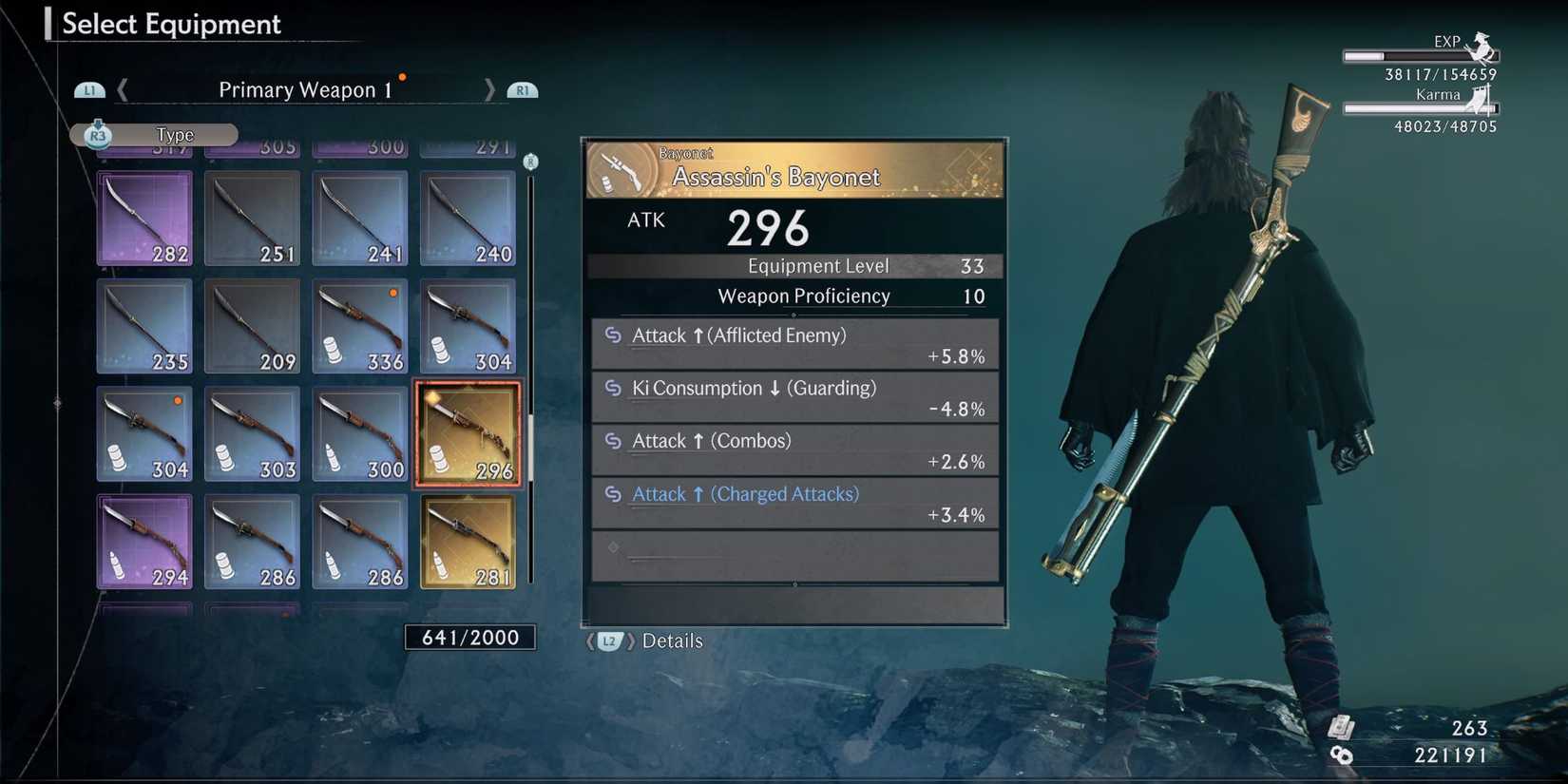 Every Rise of the Ronin Weapon Type - Bayonet