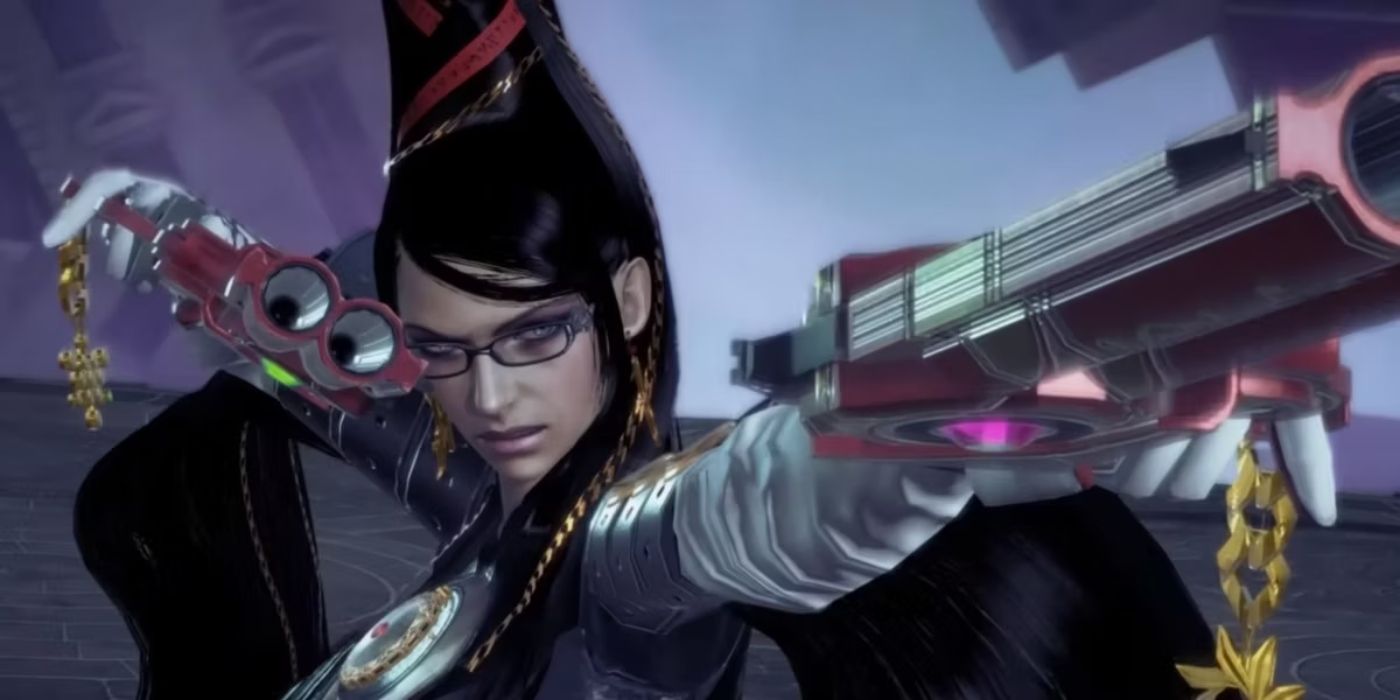 Bayonetta with guns in Bayonetta 3