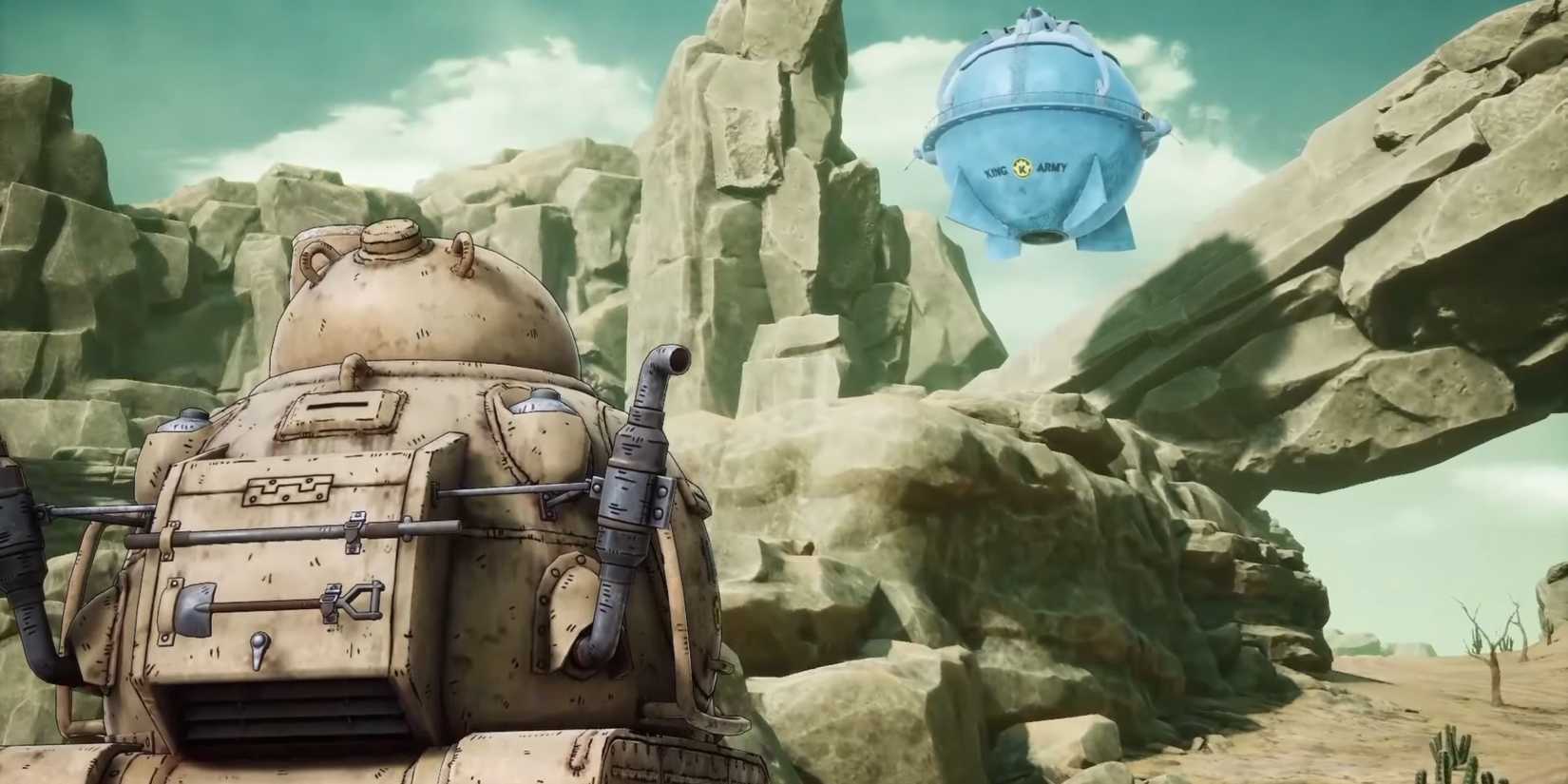 Beelzebub's Tank encounters General Are's Cargo Airship.