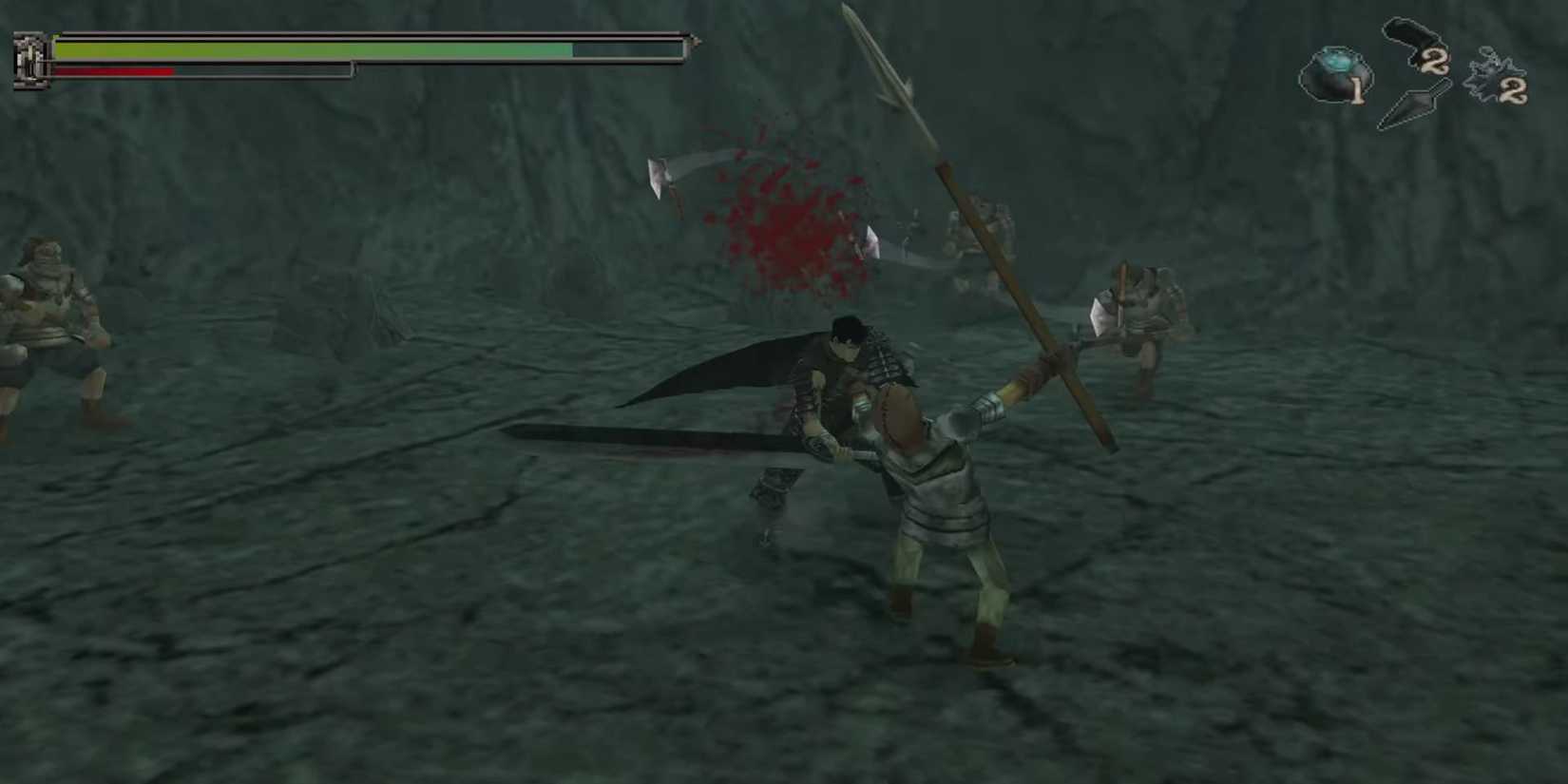 Guts Fighting Bandit