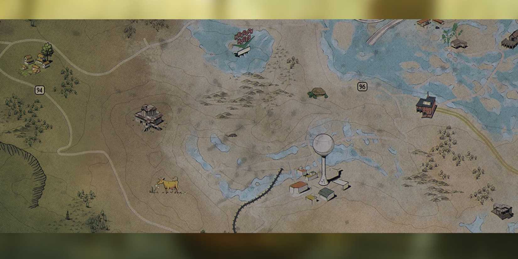 grafton dam is the best location in fallout 76 to farm radtoad.