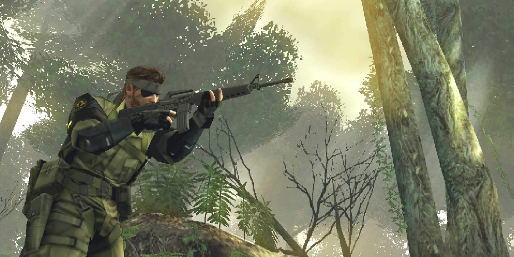 Big Boss sneaking around in Metal Gear Solid Peace Walker