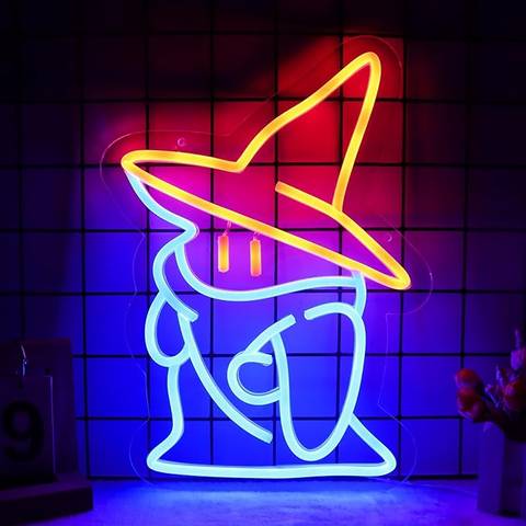 Black Mage Final Fantasy LED Neon Sign