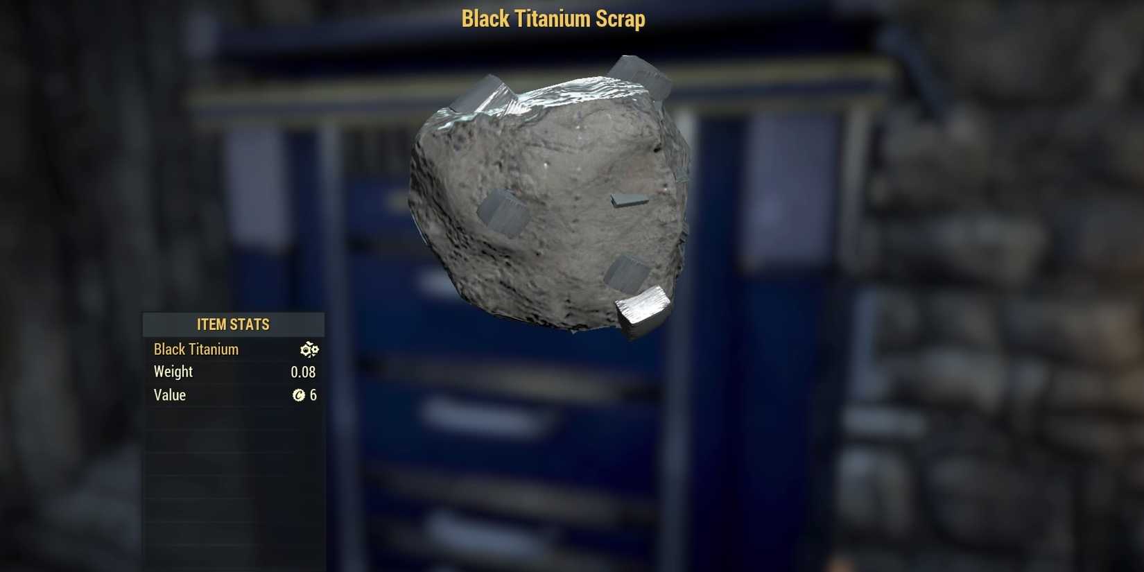 Black Titanium Scrap in Fallout 76